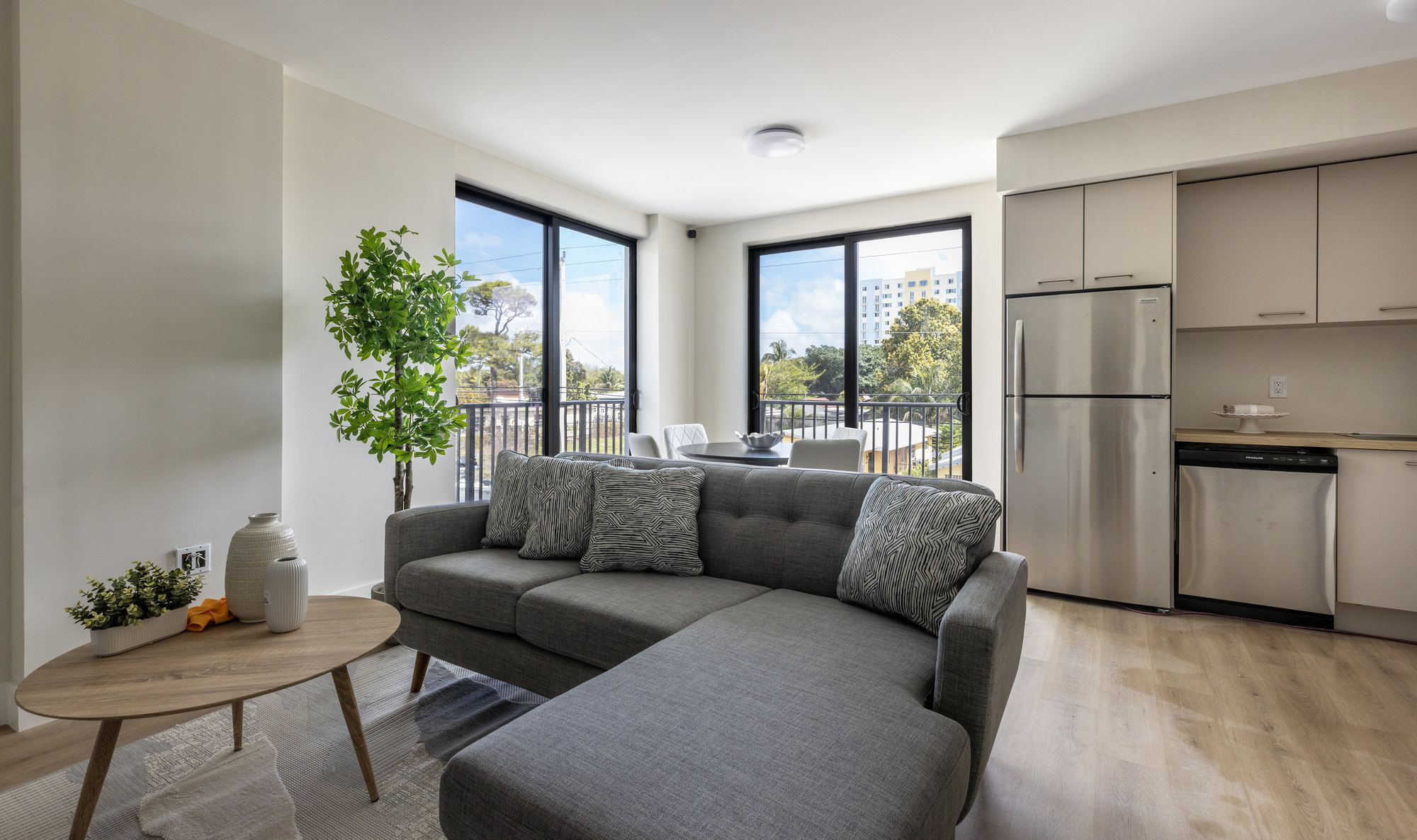 Living room toward the balcony